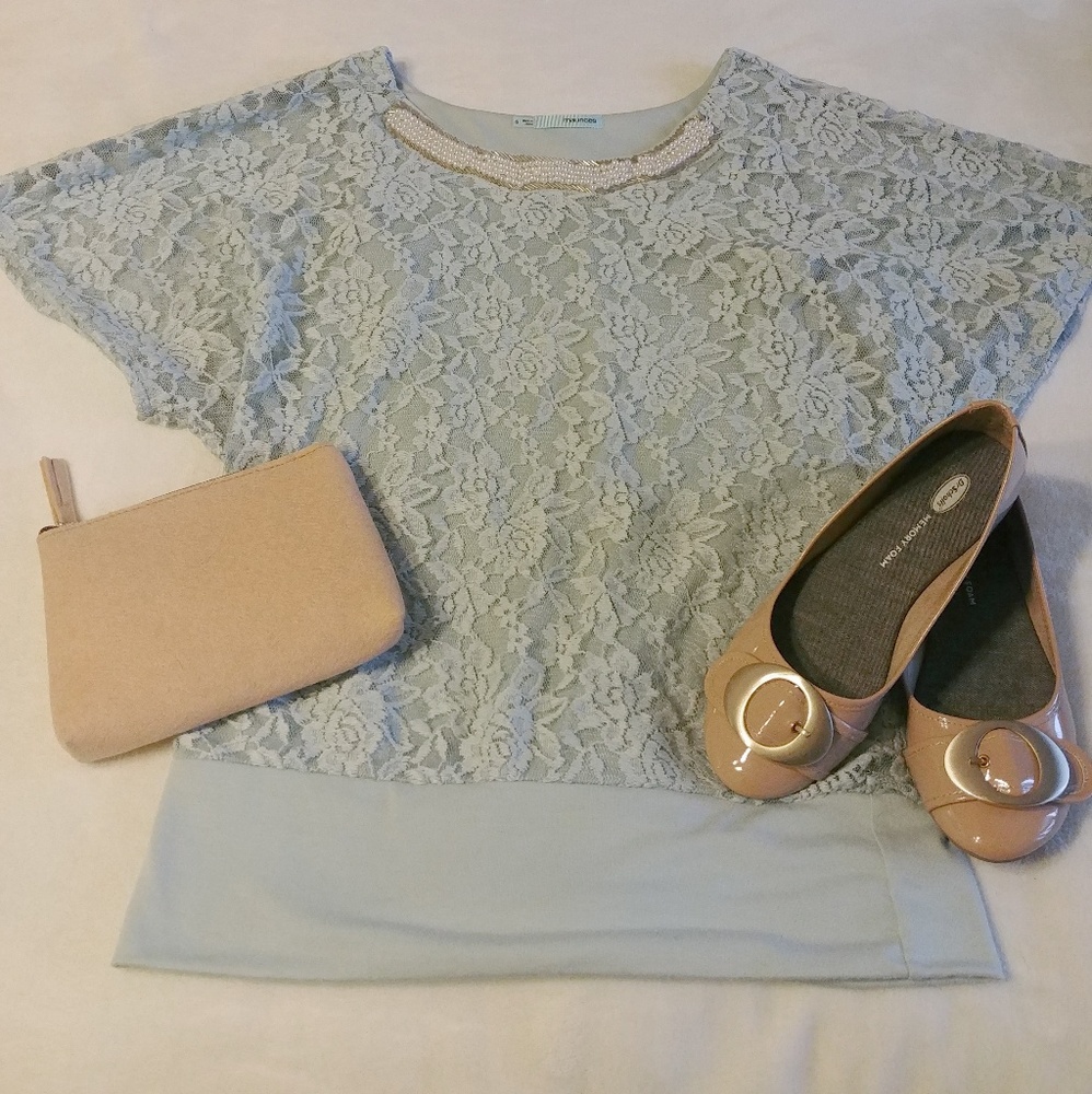 Maurices Lace Top with Beading - Women's Small